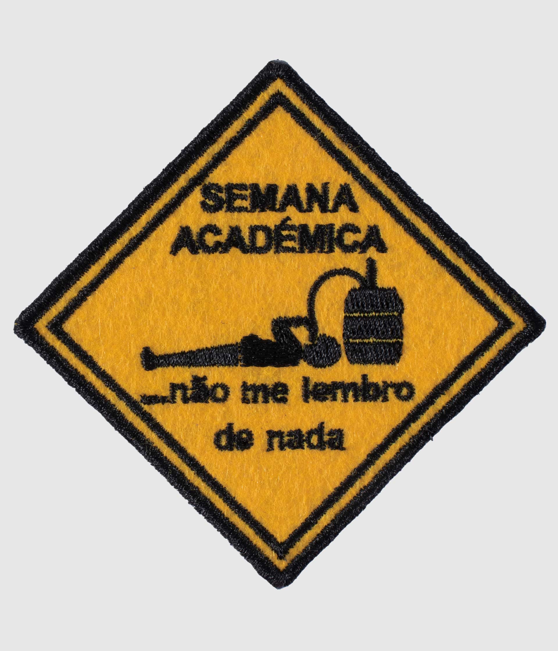 Emblema académico Semana Académica - patch bordado