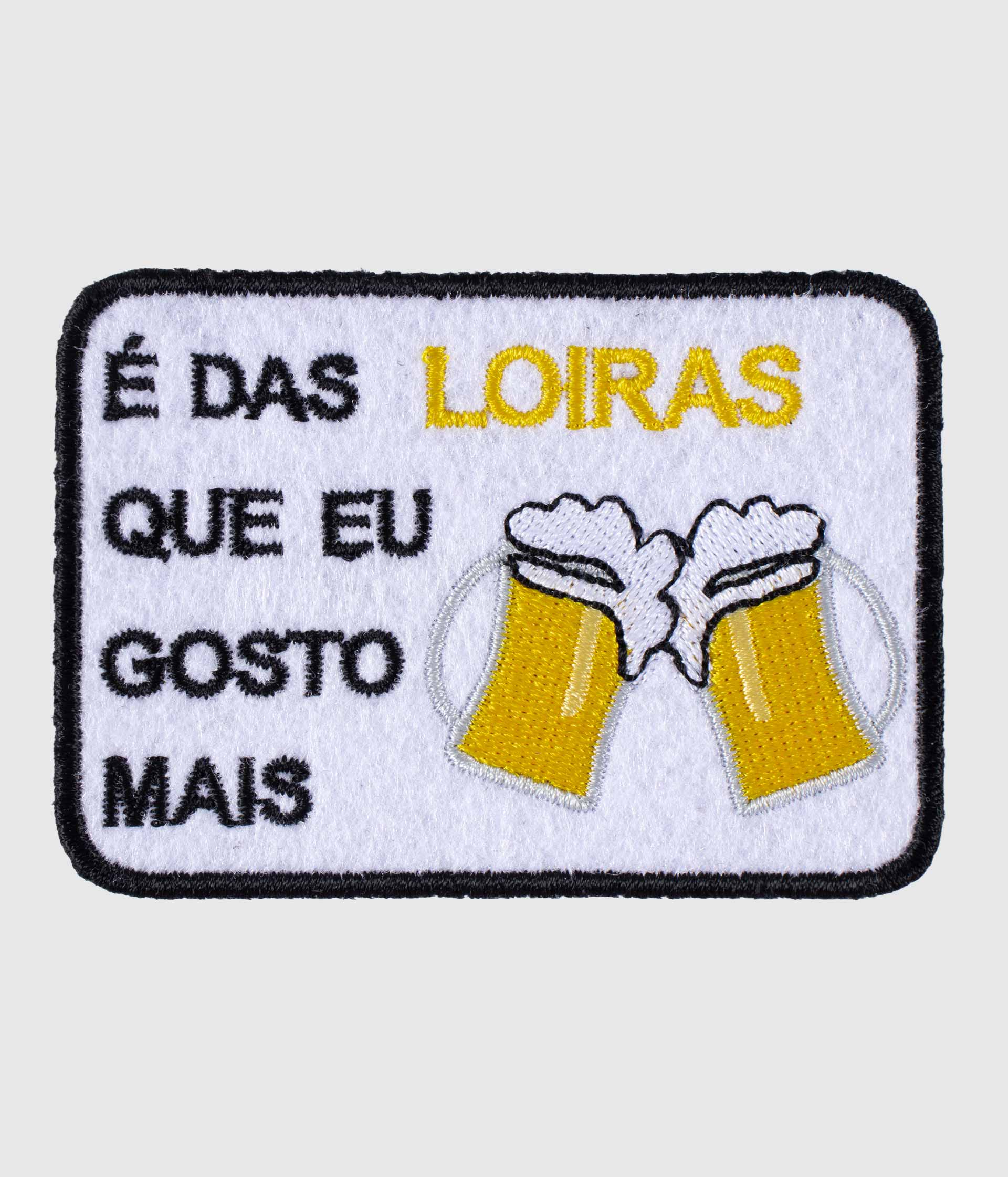 Emblema Académico É Das Loiras - patch bordado