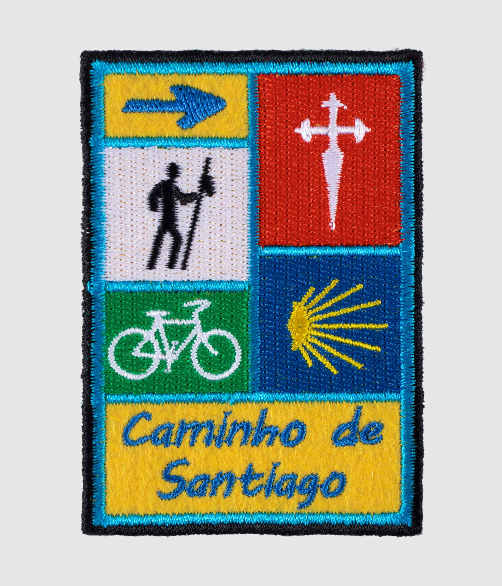 Emblema académico Caminho de Santiago - patch bordado